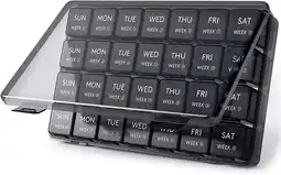 Walmart Lifewit Monthly Pill Organizer, 28 Day Pill Box, 4 Weeks One Month Pill Cases, Large Compartments offer