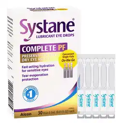 Walmart Systane Complete Preservative Free for Dry Eye Symptom Relief 30ct Vials offer
