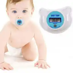Walmart Baby Kids LCD Digital Mouth Thermometer Nipple Manikin Pacifier Temperature Safety Health offer