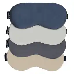 Walmart Lidoloka Bamboo Rayon Sleep Eye Masks for Adult 4 Pcs,Adjustable Strap for Sleeping, Travel4 Colour offer