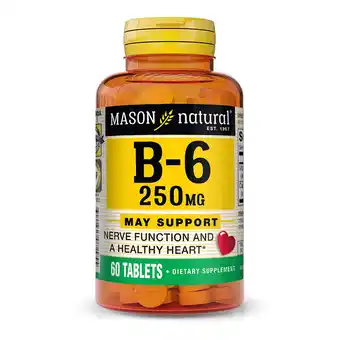 Walmart Mason Natural Vitamin B6 250mg, 60 Tablets offer