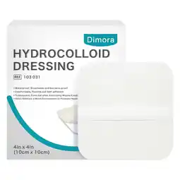 Walmart Dimora Hydrocolloid Dressing Sterile Self-Adhesive Patches Pads Bandages 10 Pack 4x4 offer