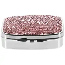 Walmart Metal Pill Box Outdoor Carry Case Small Medicine Container Vitamin Holder for Purse offer