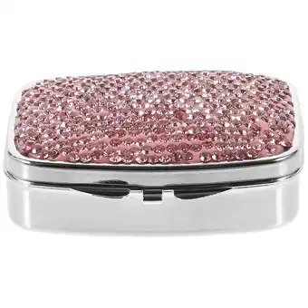 Walmart Metal Pill Box Outdoor Carry Case Small Medicine Container Vitamin Holder for Purse offer