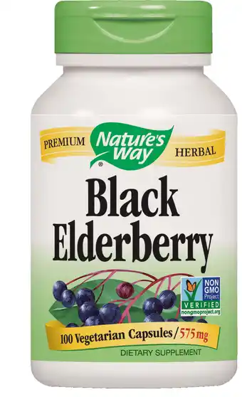 Walmart Natures Way Elderberry, Berries & Flowers, 575 mg, Capsules offer