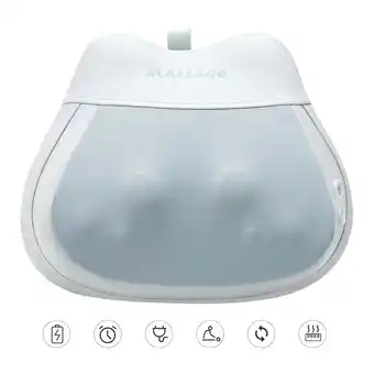 Walmart AMONSEE Back Massager with Heat Rechargable 3D Kneading Neck Massager Pillow for Pain Relief offer