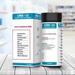 Walmart Professional Urinalysis Test Strips - 100 Pieces with pH Value Reagent, 12-Parameter offer