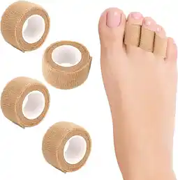 Walmart 4PCS Broken Toe Wraps Disposable Toe Cushioned Bandages Toe Separator Splints offer