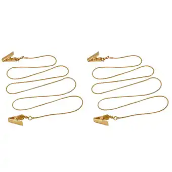 Walmart Set of 2 Glasses Lanyard Chain Clip Gold and Silver Anti Drop Copper offer