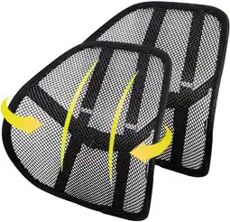 Walmart Lumbar Support (2 Pack) with Breathable Mesh, Suit for Car, Office Chiar offer