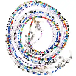 Walmart 5pcs Eyeglass Chains Anti-lost Mask Lanyards Mask Glasses Beaded Chain Sunglasses Holder offer