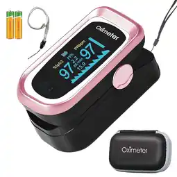 Walmart SUWU Pulse Oximeter Fingertip with Lanyard For Sport Ues,Purple offer