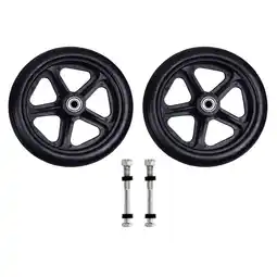 Walmart JNANEEI 2Pcs 6/7/8in Wheelchair Front Wheel Replacement Universal Caster Wear-resistant offer