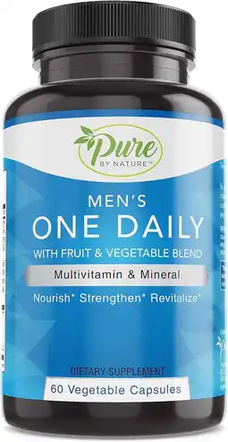 Walmart Pure By Nature One-Daily Multi-Vitamin for Men, 60 Count offer