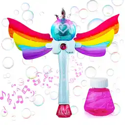 Walmart USA Toyz Rainbow Wand Automatic Bubble Blowing Toy for Children offer