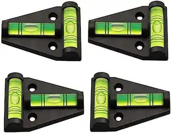 Walmart TONAIN Easy To Install RV T Level Cross Check Levelers, 4-Pack, Black offer