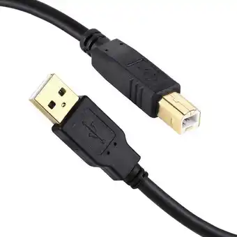 Walmart SUWU 5' USB 2.0 Type A-Male to B-Male Printer Cable, Black offer