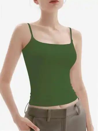 Walmart Stretch Camisole Tank Tops for Women - Spaghetti Strap Undershirt Cami Fits Women offer