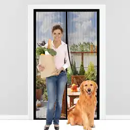 Walmart HadinEEon Magnetic Screen Door, Full Frame Seal. Fits Door Openings up to 36x82 Max offer