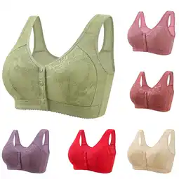 Walmart Daisy Bra for Seniors, Front Snap Closure Bras, Front Snaps Daisy Bras for Older Women offer