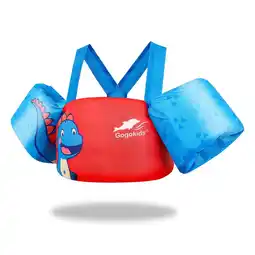 Walmart Gogokids Children's Adjustable Life Jacket, Red Dinosaur, 2-6 Years offer