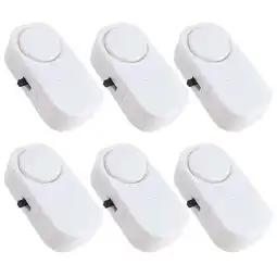 Walmart Pack of 6 Security Window Door Alarm DIY Home Protection Burglar Alert Sensor !! offer