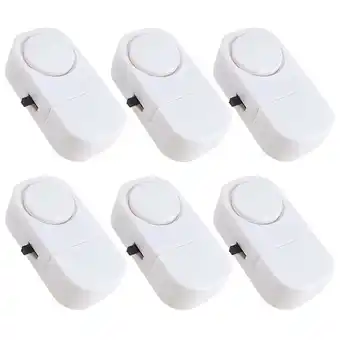 Walmart Pack of 6 Security Window Door Alarm DIY Home Protection Burglar Alert Sensor !! offer