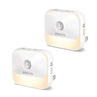 Walmart ZISUYU 2-Pack Dimmable Motion Sensor LED Night Lights offer