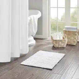 Walmart Bathroom Towel Rack, Cotton Chenille Chain Stitch Rug, Bathroom Mirror, Bathroom Cabinet offer