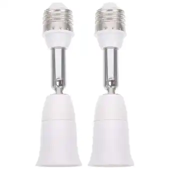 Walmart 2pcs Light Bulb Socket Extender Bendable Light Socket Adapter Light Bulb Adapter(E27-E27) offer