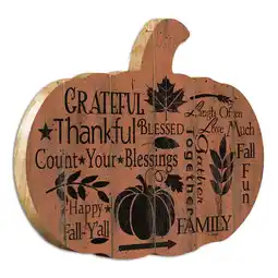 Walmart Wall Art Grateful By Artisan Linda Spivey Printed on Wooden Pumpkin Wall Art,Wall Decals offer