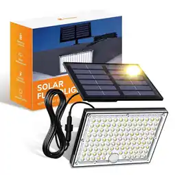 Walmart Koosom Solar Outdoor Lights 3000 lm with Motion Sensor, 113LED Cool White, IP65 Waterproof 1 Pack offer
