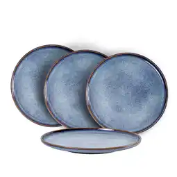 Walmart UNICAS Ceramic Dinner Plates 11 Inch Set of 4,Round Porcelain Dessert Salad Pasta Steak Dishes offer