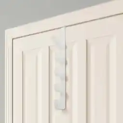 Walmart Command Hooks Over The Door Hook Hanger | 5-Hook Heavy-Duty Organizer Rack for Coats, Hats offer