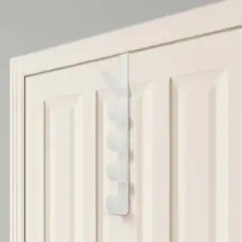 Walmart Command Hooks Over The Door Hook Hanger | 5-Hook Heavy-Duty Organizer Rack for Coats, Hats offer