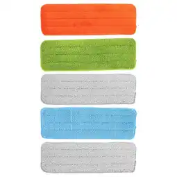 Walmart 5 Pcs Mop Cloth Mops Replacement Heads Cleaning Pads Fiber Refill Thicken Refills Floor offer