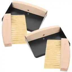 Walmart 2 Sets Small Desktop Broom Car Detail Brush Keyboard and Dustpan Cars Computer Cleaning offer