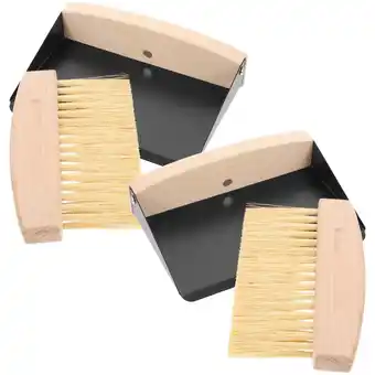 Walmart 2 Sets Small Desktop Broom Car Detail Brush Keyboard and Dustpan Cars Computer Cleaning offer