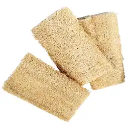 Walmart 3pcs Natural Loofah Sponge for Versatile Cleaning and Dish Scrubbing offer
