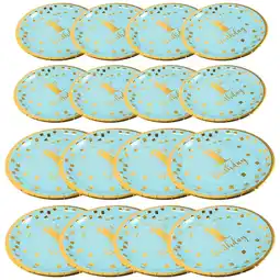 Walmart Raindrops 2Set Baby 1st Birthday Decoration Paper Plates for Desserts and Fruits offer