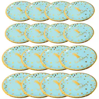 Walmart Raindrops 2Set Baby 1st Birthday Decoration Paper Plates for Desserts and Fruits offer