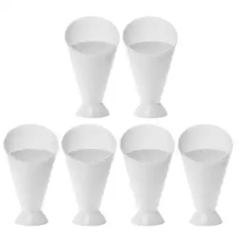 Walmart 6Pcs French Fry Dipping Cup Cone Dipping Cup Plastic Ketchup Cup PP Salad Cup offer