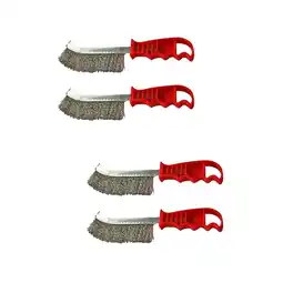 Walmart 4 Pcs BBQ Wire Brush for Rust Removal Steel Grill Outdoor Barbecue Metal Cleaner offer