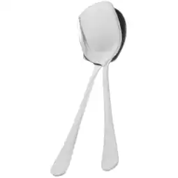 Walmart Male Spoon Shovel Poly 2 Pcs Serving Soup Spoons Flatware Kitchen Gadgets Stainless Steel Household offer