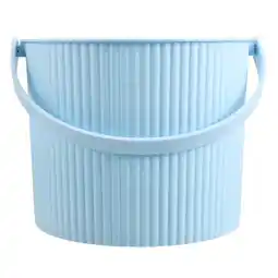 Walmart GOOHOCHY Portable Fish Bucket Plastic Buckets with Handles Travel Sky-blue offer