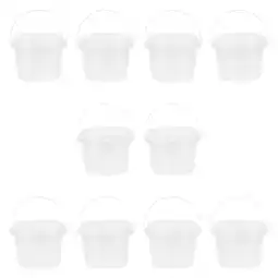 Walmart Aloha 10PCS Transparent Mini Storage Bucket Storage Bucket Candy Bucket with Lid offer