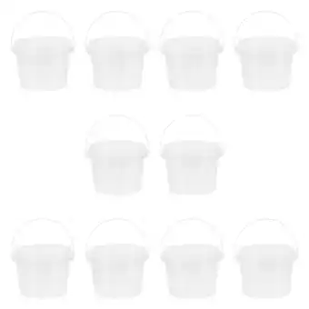 Walmart Aloha 10PCS Transparent Mini Storage Bucket Storage Bucket Candy Bucket with Lid offer
