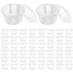 Walmart WRISTBIQUE Dessert Cups with Lids for Bakeries 50Pcs 3.7X2.6X2.2In offer