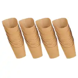 Walmart 50 Pcs Ice Cream Cup Kraft Paper French Fries Holders Birthday Party Supplies Food Daily Use offer