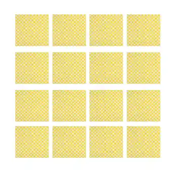 Walmart FRCOLOR 100pcs Plaid Pattern Pizza Oil Paper Grease proof Wrappers for Fried Food Yellow offer